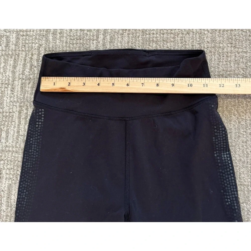 Lululemon leggings 6 black Thigh Pattern align high rise workout athletic preppy